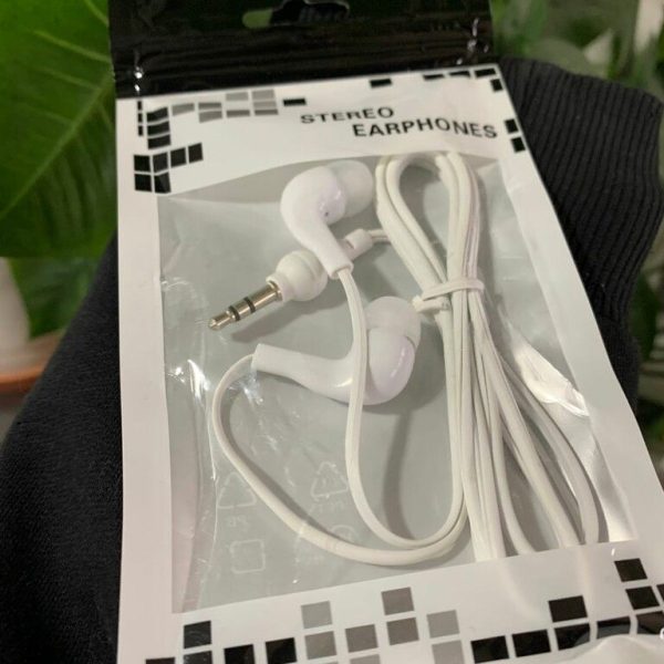 AURICULAR STEREO EARHONES COLOR BLANCOS