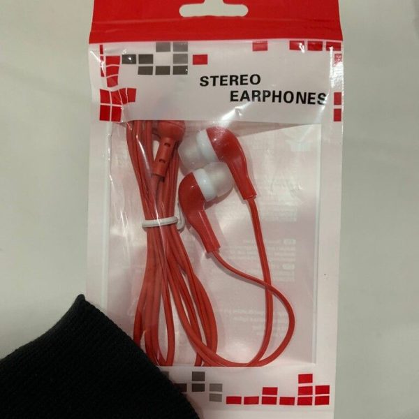 AURICULAR STEREO EARHONES COLOR ROJO
