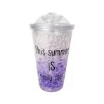 VASO ACRILICO DOBLE PARED VIOLETA - Imagen 2