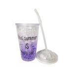 VASO ACRILICO DOBLE PARED VIOLETA - Imagen 3