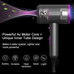 SECADOR DE PELO 1000W TECNOLOGIA IONICA HT-1395 NEGRO - Imagen 4