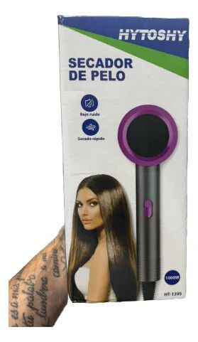 SECADOR DE PELO 1000W TECNOLOGIA IONICA HT-1395 BLANCO
