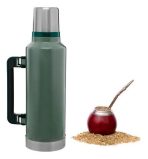 TERMO DE ACERO CON MANIJA REFORZADA 1200L VERDE