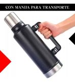 TERMO DE ACERO CON MANIJA REFORZADA 1200L VERDE - Imagen 5