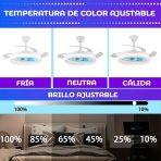 VENTILADOR LED DE TECHO INFANTIL STAR VISION AVION - Imagen 6