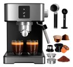 CAFETERA ESPRESSO MULTICAPSULAS ESPUMADOR DE ACERO