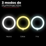 ARO SELFIE LED RGB 12PLG LED-83028 (564305) - Imagen 3