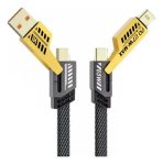 CABLE IBEK REFORZADO 4 EN 1 100CM 65W CB-2405 - Imagen 2