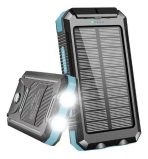 CARGADOR PORTATIL EP-C805 22000 MAH NEGRO CON FRANJA CELESTE - Imagen 2