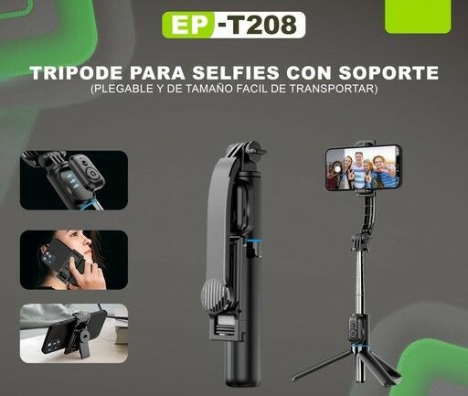BASTON SELFIE EPT208 BT NEGRO
