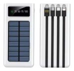 CARGADOR PORTATIL EPC872 C CABLE Y SOLAR BLANCO 12000 MAH - Imagen 2