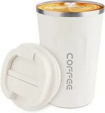 VASO TERMICO 500 ML ACERO HQ-29 BLANCO - Imagen 5