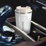 VASO TERMICO 500 ML ACERO HQ-29 BLANCO - Imagen 3