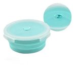 TUPPER DE SILICONA PLEGABLE  CELESTE - Imagen 2
