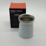 MATE TERMICO DE ACERO INOXIDABLE  180 ML BLANCO