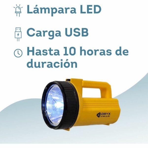 LINTERNA RECARGABLE LED BUSCA HUELLAS OM-125A