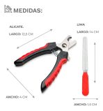 SET DE ALICATES CORTA UÑAS Y LIMA YUWEI PARA MASCOTA - Imagen 4