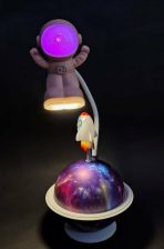 LAMPARA VELADOR ASTRONAUTA 2 EN 1 YC-7902A ROSA - Imagen 2