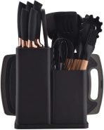 KIT DE UTENSILLOS DE COCINA  COLOR NEGRO 19 PCS S 1161-01 - Imagen 2