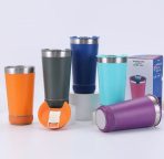 VASO TERMICO LED BT CON PARLANTE  473 ML BEER CUP BLANCO - Imagen 2