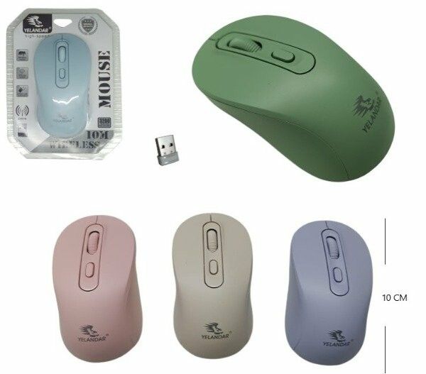 MOUSE INALAMBRICO YELANDAR YE20 ROSA