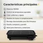 PARILLA ELECTRICA OM 1500W OM6112 - Imagen 3