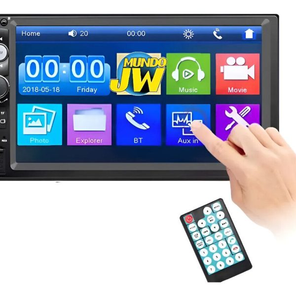 AUTO STEREO CON PANTALLA 7 PLG Y CAR PLAY 7023B