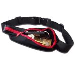 RIÑONERA SPORT NEGRA CON CIERRE CELESTE - Imagen 3