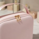 BOLSO ORGANIZADOR DE MAQUILLAJE CON ESPEJO COLOR ROSA - Imagen 4