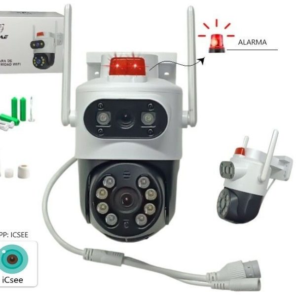 CAMARA DOBLE CON ALARMA ICSEE 121026