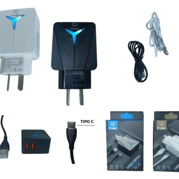 CARGADOR TIPO C 3.1A TIME BLANCO (TMCC328)