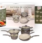 SET DE OLLAS DE COCINA 10 PCS GRIS CLARO - Imagen 2