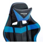 SILLA GAMER VONNE SV-GO CUERO SINTETICO COLOR NEGRA Y AZUL OUTLET - Imagen 2