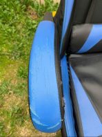 SILLA GAMER VONNE SV-GO CUERO SINTETICO COLOR NEGRA Y AZUL OUTLET - Imagen 5