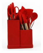 KIT DE UTENSILLOS DE COCINA  COLOR ROJO 19 PCS S 1161-01 - Imagen 2