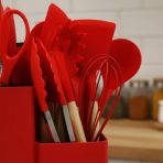 KIT DE UTENSILLOS DE COCINA  COLOR ROJO 19 PCS S 1161-01 - Imagen 3