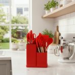 KIT DE UTENSILLOS DE COCINA  COLOR ROJO 19 PCS S 1161-01 - Imagen 4
