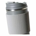 VASO TERMICO CON TAPA ANTIDERRAME GRIS - Imagen 2