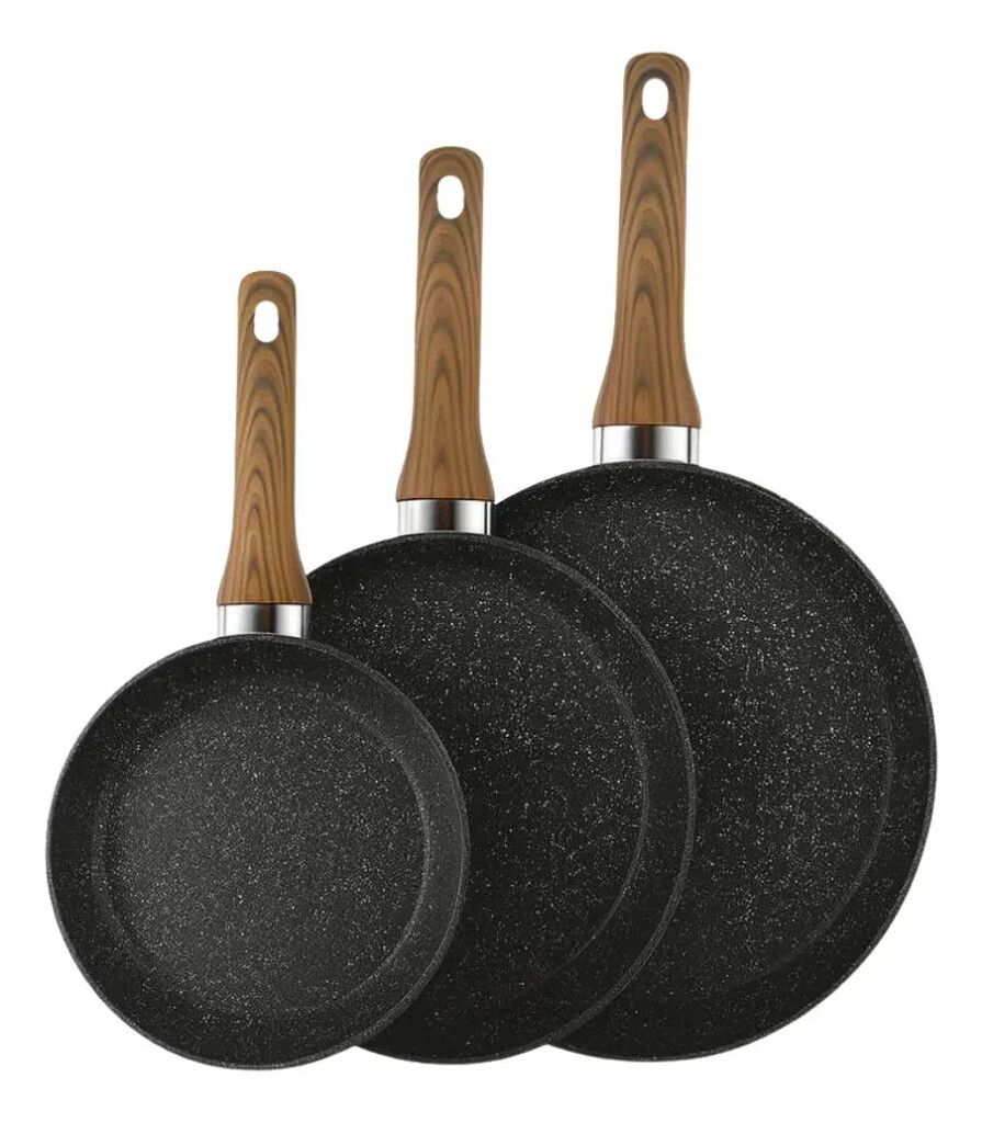 SARTENES ANTIADHERENTE X3 PCS  OM SAR02 SARTENES ANTIADHERENTE X3 PCS  OM SAR02 - Imagen 1