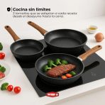 SARTENES ANTIADHERENTE X3 PCS  OM SAR02 - Imagen 3