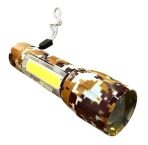 LINTERNA MINI RECARGABLE MARRON EN ESTUCHE VERDE