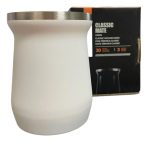 MATE DE ACERO INOXIDABLE 236 ML BLANCO
