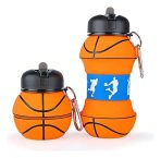 BOTELLA PLEGABLE DEPORTIVO BASQUET NARANJA