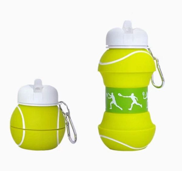BOTELLA PLEGABLE DEPORTIVO TENIS