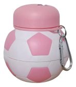 BOTELLA PLEGABLE DEPORTIVO FUTBOL ROSA