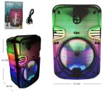 PARLANTE 6.5 PLG BT C MICROFONO OM 6103 TRASLUCIDO