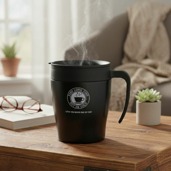 VASO TERMICO ISA 817  380 ML NEGRO