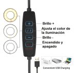 VELADOR LED ARTICULADO CON MORDAZA Y LUPA (LED-83020) - Imagen 3