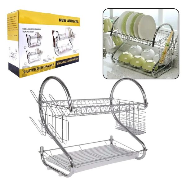 ESCURRIDOR SECA PLATOS DE ACERO WL-264