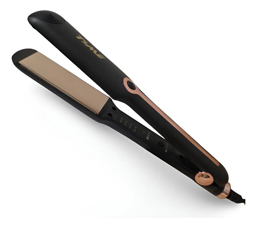 PLANCHA DE PELO TIME 45W P-113217 NEGRO Y DORADO PLANCHA DE PELO TIME 45W P-113217 NEGRO Y DORADO - Imagen 1